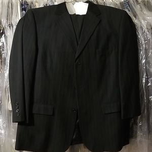 Felino  men black pinstripe dress suit